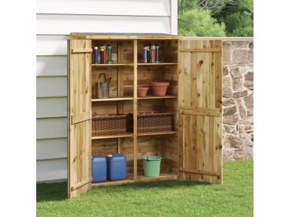 vidaXL Záhradná kôlňa na náradie 123x45x171 cm impregnovaná borovica