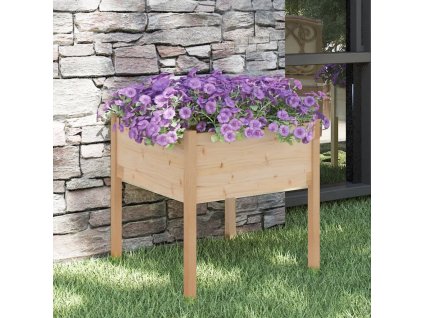 vidaXL Záhradný kvetináč 70x70x70 cm borovicový masív