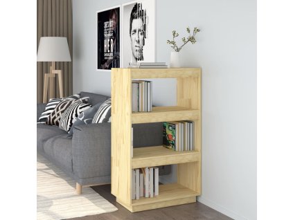 vidaXL Knižnica/deliaca stena 60x35x103 cm, borovicový masív