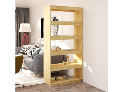 vidaXL Knižnica/deliaca stena 80x35x167 cm, borovicový masív