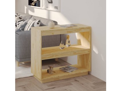 VidaXL Knižnica 80x35x71 cm, borovicový masív