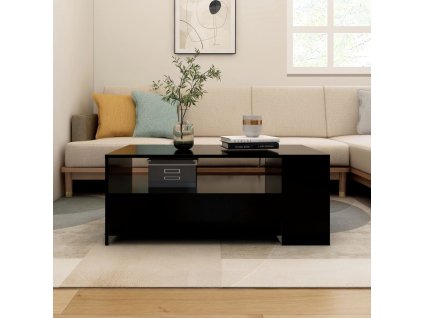 vidaXL Konferenčný stolík čierny 102x55x42 cm kompozitné drevo