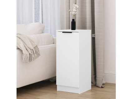 vidaXL Komoda biela 30x30x70 cm spracované drevo