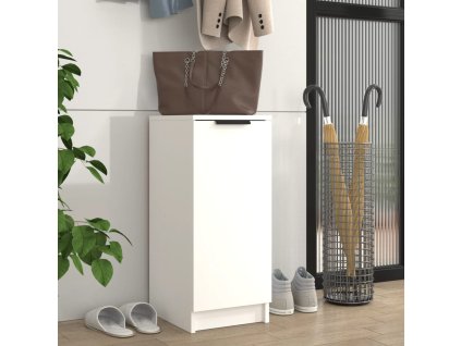 vidaXL Botník biely 30x35x70 cm spracované drevo