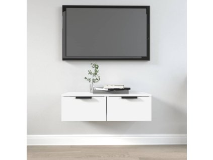 vidaXL Nástenná skrinka biela 68x30x20 cm spracované drevo