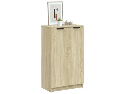 vidaXL Botník dub sonoma 59x35x100 cm spracované drevo