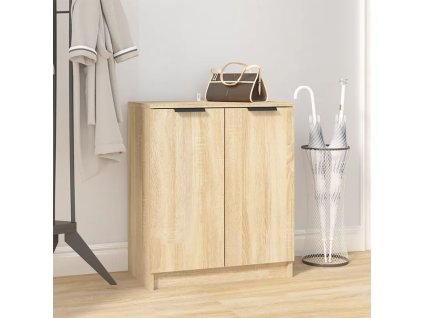 vidaXL Botník dub sonoma 59x35x70 cm spracované drevo