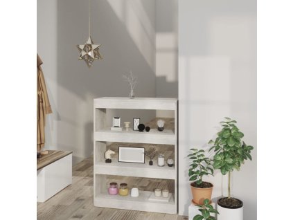 vidaXL Skriňa na knihy betónová sivá 80x30x103 cm spracované drevo