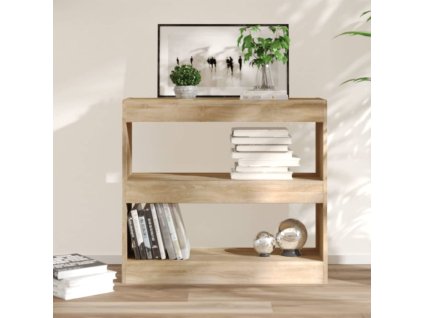 vidaXL Knižnica/deliaca stena dub sonoma 80x30x72 cm