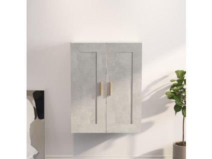 vidaXL Nástenná skrinka betónovo sivá 69,5x32,5x90 cm spracované drevo