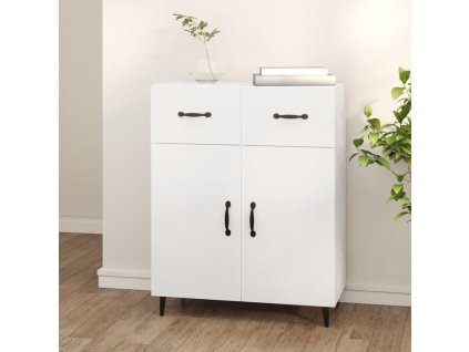 vidaXL Komoda biela 69,5x34x90 cm kompozitné drevo