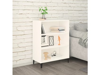 vidaXL Komoda biela 69,5x32,5x90 cm spracované drevo