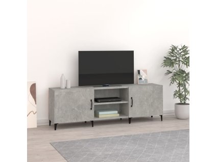 vidaXL TV skrinka, betónovo sivá 150x30x50 cm, kompozitné drevo
