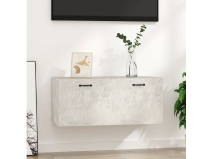 vidaXL Nástenná skrinka, betónovo sivá 80x36,5x35 cm kompozitné drevo