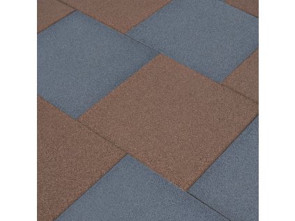 vidaXL Protipádové dlaždice 24 ks sivé 50x50x3 cm gumené