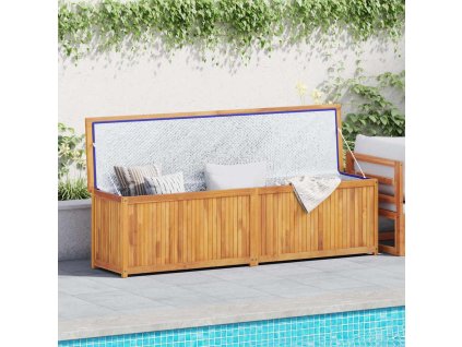 vidaXL Záhradný box 200x50x55 cm, tíkový masív