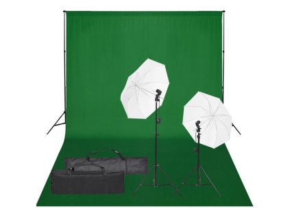 vidaXL Sada do fotoštúdia so svetlami a pozadím
