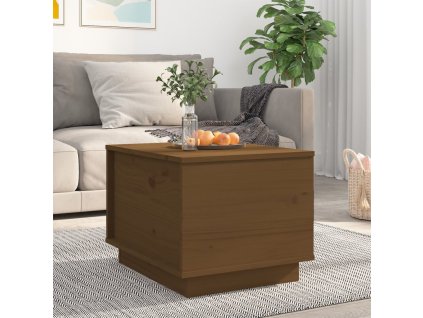 vidaXL Konferenčný stolík medovo-hnedý 40x50x35 cm borovicový masív
