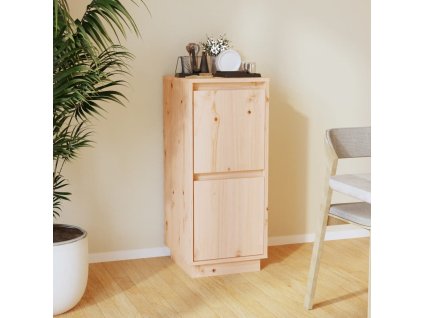 vidaXL Komoda 31,5x34x75 cm, borovicový masív