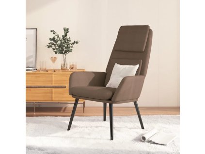 vidaXL Relaxačné kreslo sivohnedé látkové