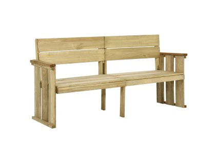 vidaXL Záhradná lavička 172 cm impregnované borovicové drevo