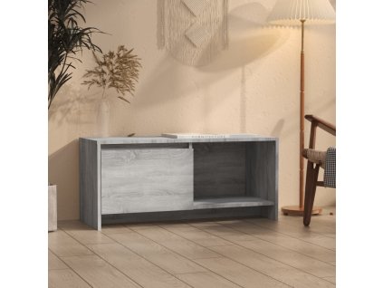 vidaXL TV skrinka sivý dub sonoma 90x35x40 cm drevotrieska