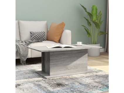 vidaXL Konferenčný stolík, sivá sonoma 102x55,5x40cm, kompozitné drevo
