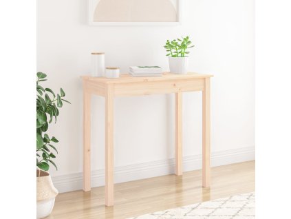 vidaXL Konzolový stolík 80x40x75 cm masívne borovicové drevo