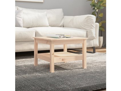 vidaXL Konferenčný stolík 55x55x40 cm borovicové drevo