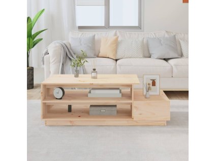 vidaXL Konferenčný stolík 120x50x40,5 cm borovicový masív