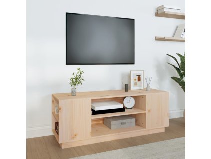 vidaXL TV skrinka 110x35x40,5 cm masívna borovica