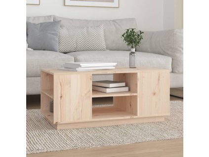 vidaXL Konferenčný stolík 90x49x40,5 cm borovicový masív