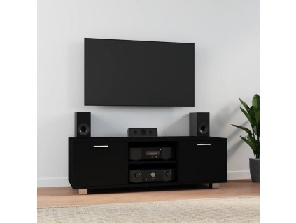 vidaXL TV skrinka čierna 120x40,5x35 cm spracované drevo