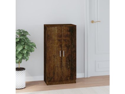 vidaXL Botník dymový dub 55x35x108 cm spracované drevo