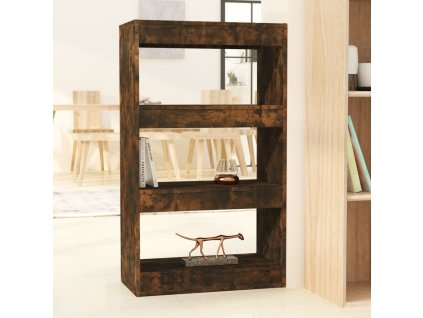 vidaXL Knižnica/deliaca stena, tmavý dub 60x30x103cm, kompozitné drevo