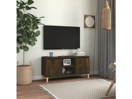 vidaXL TV stolík nohy z dreva farba dubu sonoma 103,5x35x50 cm