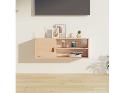 vidaXL Nástenná skrinka 80x30x30 cm masívna borovica