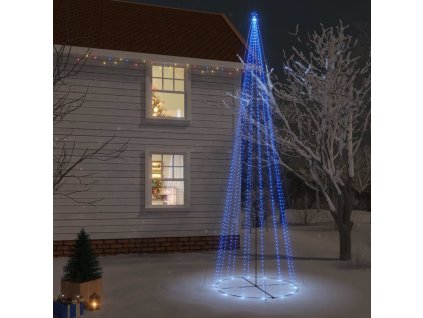 vidaXL Vianočný stromček kužeľ modré svetlo 1134 LED 230x800 cm