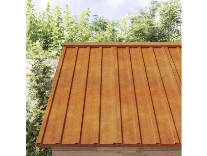 vidaXL Strešné panely 36 ks, hrdzavé 60x44 cm, cortenová oceľ