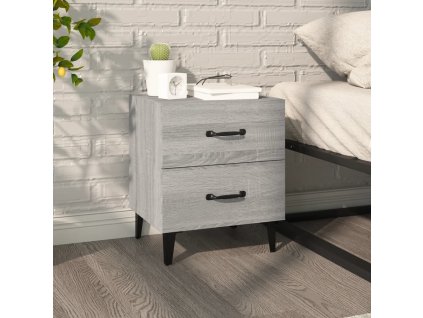 vidaXL Nočný stolík sivý dub sonoma 40x35x47,5 cm
