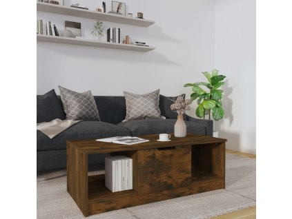 vidaXL Konferenčný stolík dymový dub 102x50x36 cm kompozitné drevo