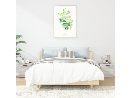 vidaXL Nočné stolíky 2 ks sivý dub sonoma 40x39x40 cm