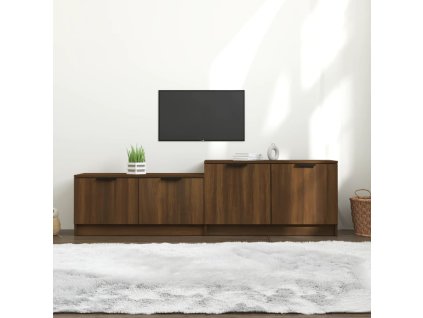 vidaXL TV skrinka hnedý dub 158,5x36x45 cm spracované drevo