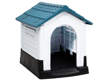 vidaXL Búda pre psa modrá 57x68x66 cm polypropylén