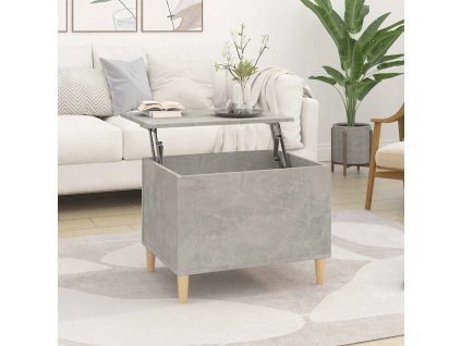 vidaXL Konferenčný stolík betónovosivý 60x44,5x45 cm spracované drevo