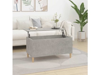 vidaXL Konferenčný stolík betónovosivý 90x44,5x45 cm spracované drevo