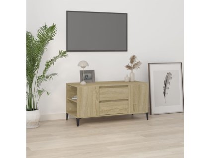 vidaXL TV skrinka dub sonoma 102x44,5x50 cm spracované drevo