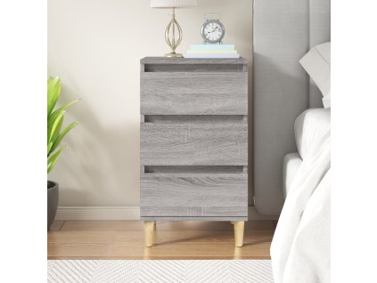 vidaXL Nočný stolík sivý sonoma 40x35x70 cm spracované drevo