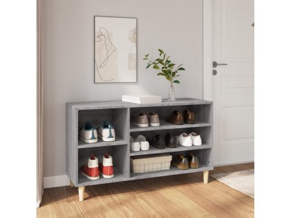 vidaXL Botník sivý dub sonoma 102x36x60 cm spracované drevo