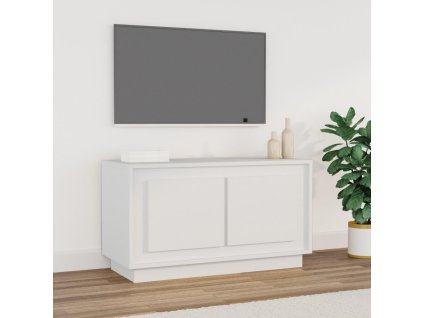 vidaXL TV skrinka biela 80x35x45 cm kompozitné drevo